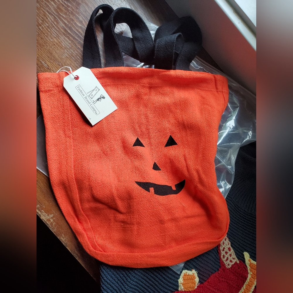 Fashion Brand Company Pumpkin Face Tote Bag